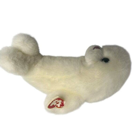 Ty Beanie Babies 1997 Blizzard The Seal Plush Toy 12" White Soft Collectible - Picture 3 of 8